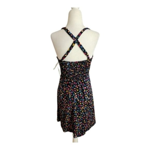 NEW Women's Good Luck Gem Multi Colored Cross Back Strap Sundress SZ Small NWT - Picture 3 of 5